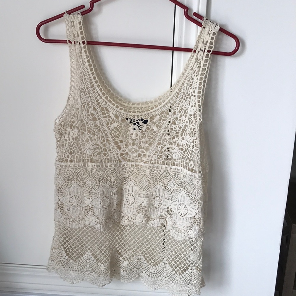 American Eagle Crochet tank top.